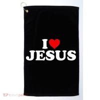 I Love Jesus - Heart  Golf Towel thumb 0