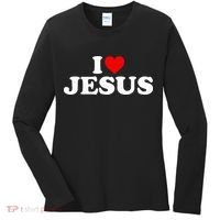 I Love Jesus - Heart  Women's Long Sleeve Shirt thumb 0