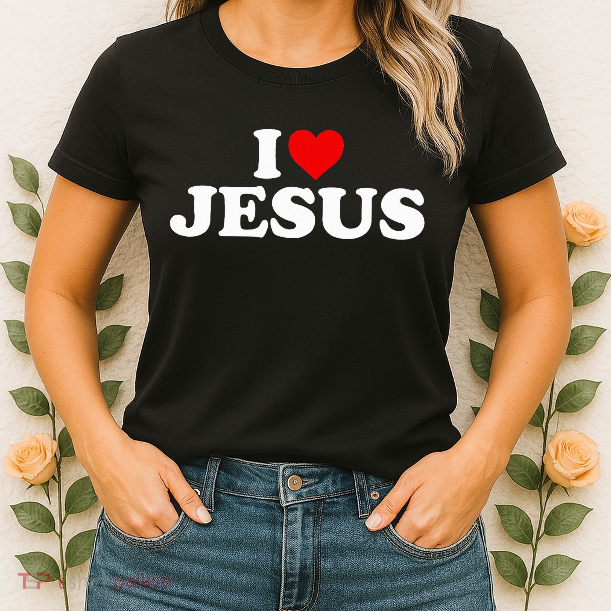 I Love Jesus - Heart  Women's T-Shirt