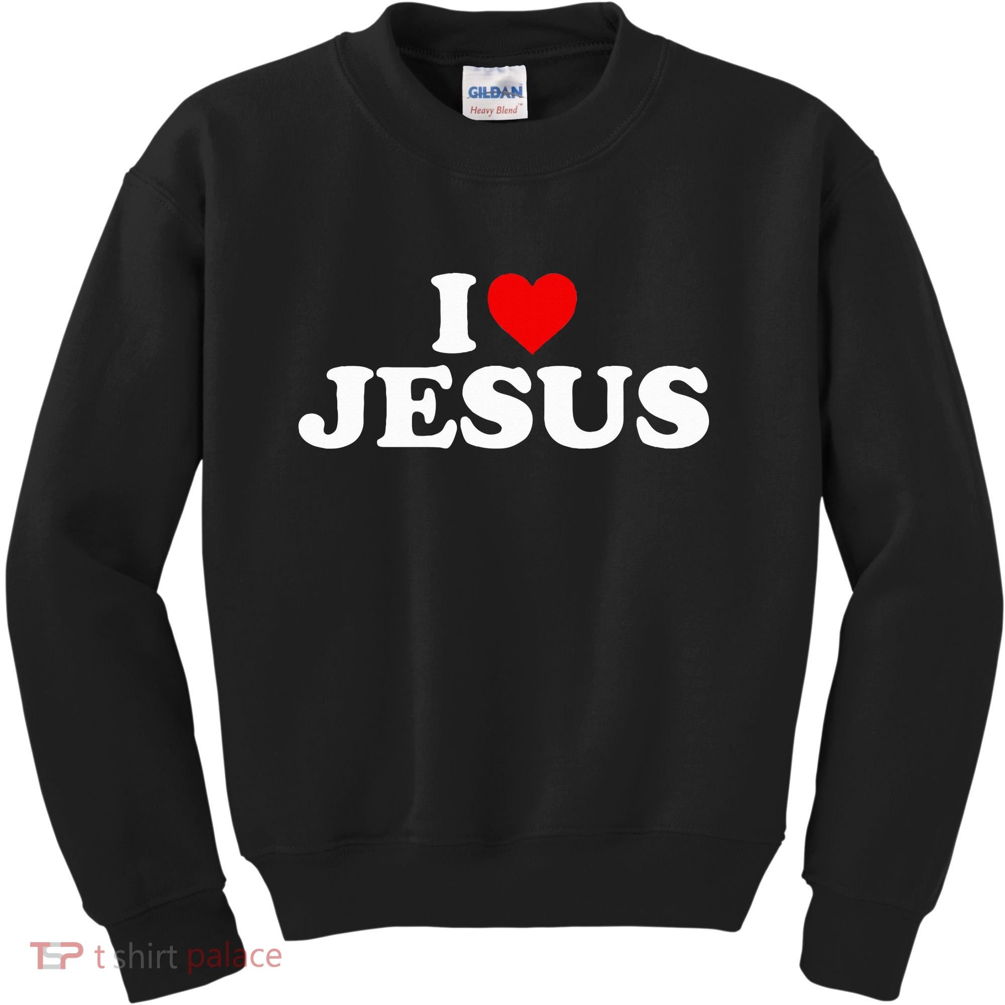 I Love Jesus - Heart  Kids Sweatshirt