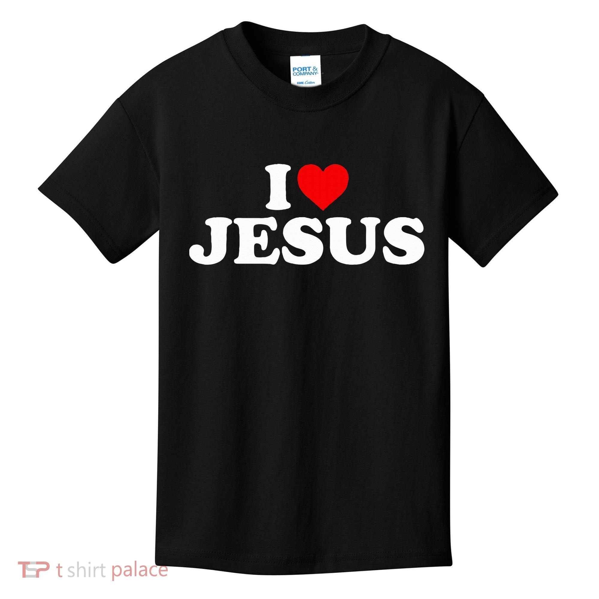 I Love Jesus - Heart  Kids T-Shirt