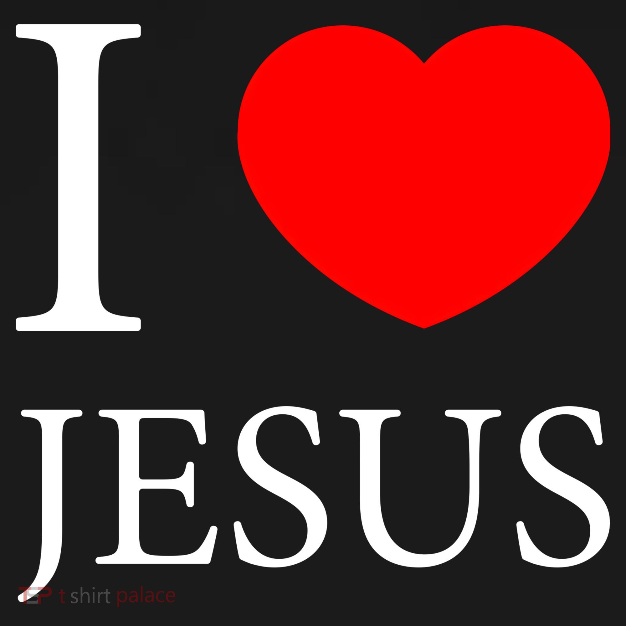 I Love Jesus Simple Logo Backpack