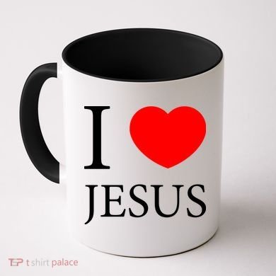 I Love Jesus Simple Logo Coffee Mug