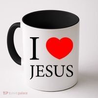 I Love Jesus Simple Logo Coffee Mug thumb 0