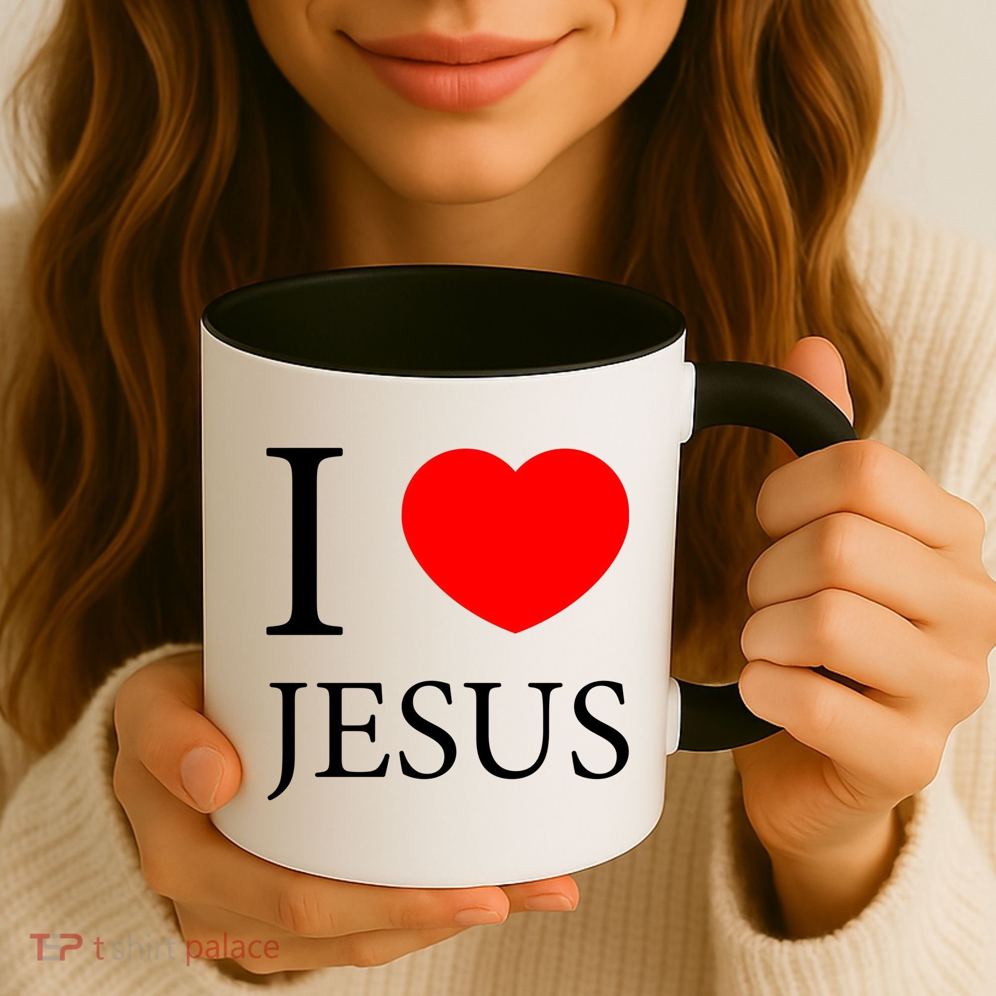 I Love Jesus Simple Logo Coffee Mug