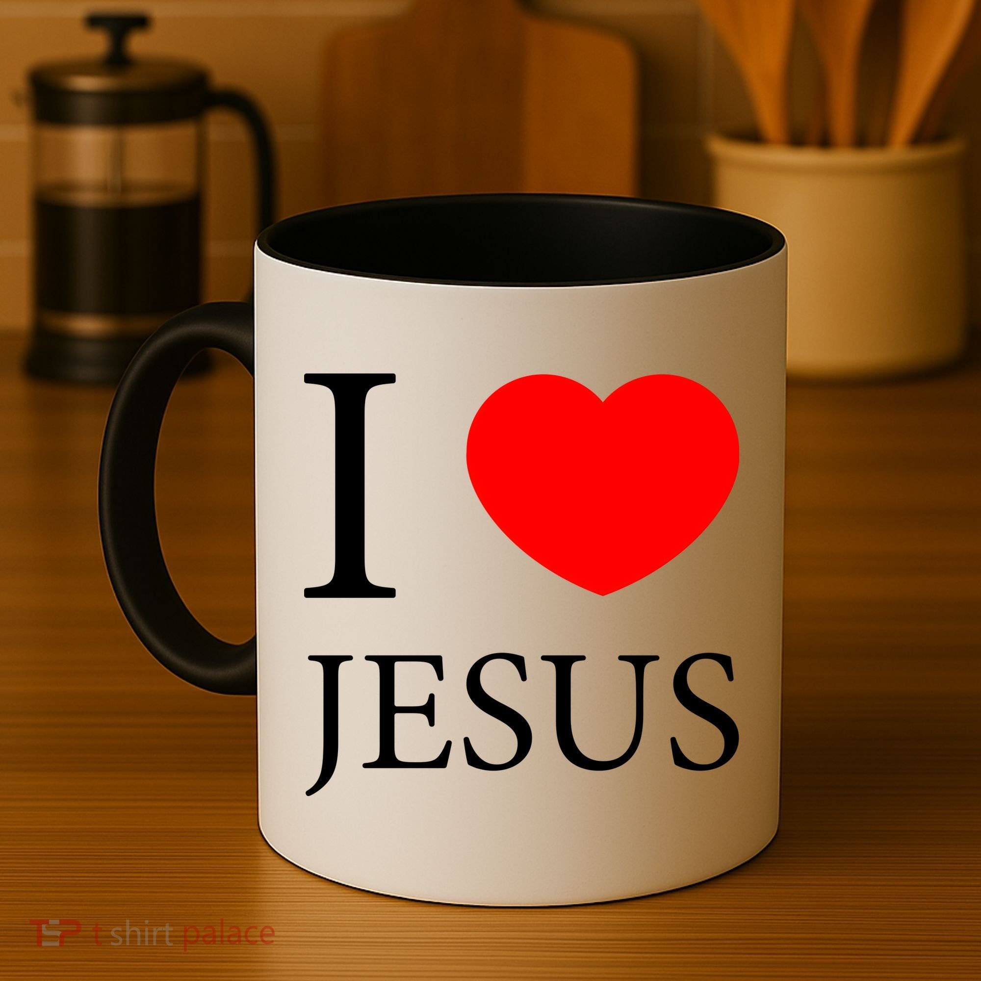 I Love Jesus Simple Logo Coffee Mug