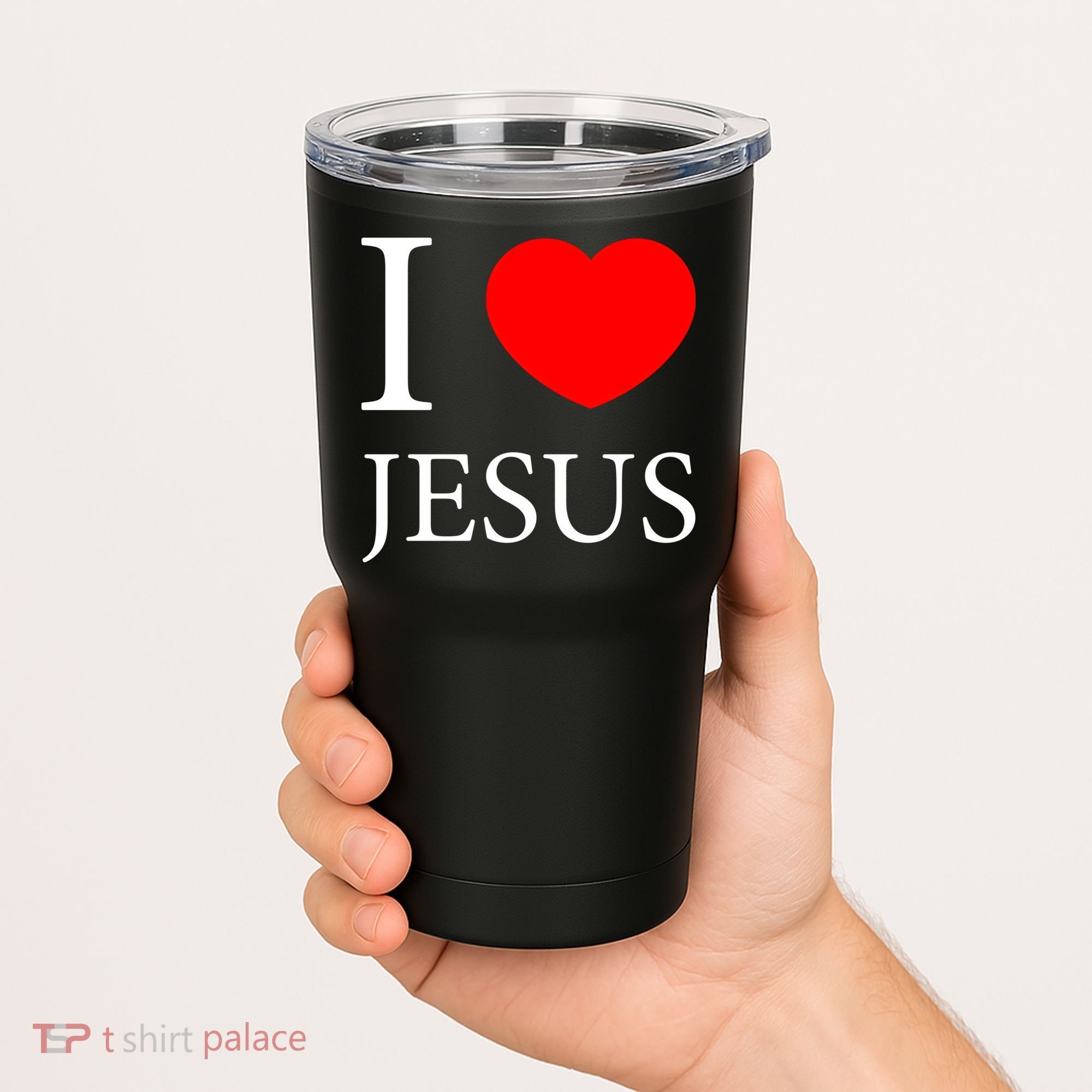 I Love Jesus Simple Logo Tumbler