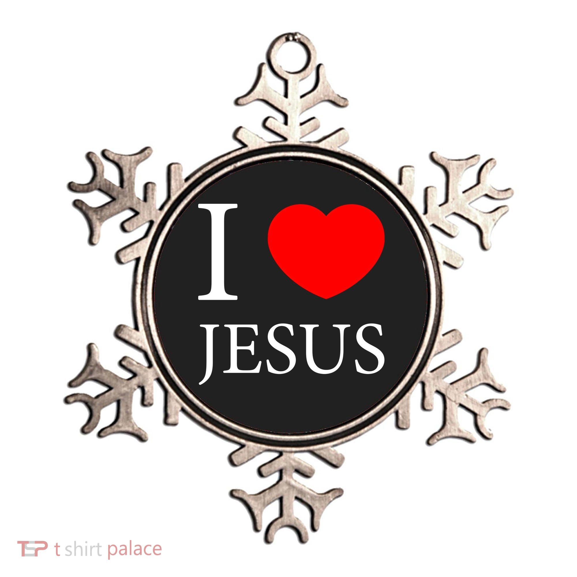 I Love Jesus Simple Logo Ornament