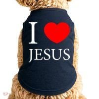 I Love Jesus Simple Logo Doggie Tank thumb 0