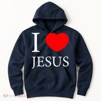 I Love Jesus Simple Logo Hoodie thumb 0