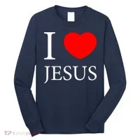 I Love Jesus Simple Logo Long Sleeve Shirt thumb 0