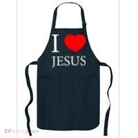 I Love Jesus Simple Logo Apron thumb 0