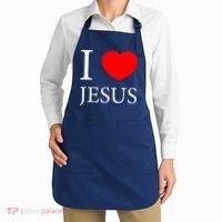 I Love Jesus Simple Logo Apron thumb 2