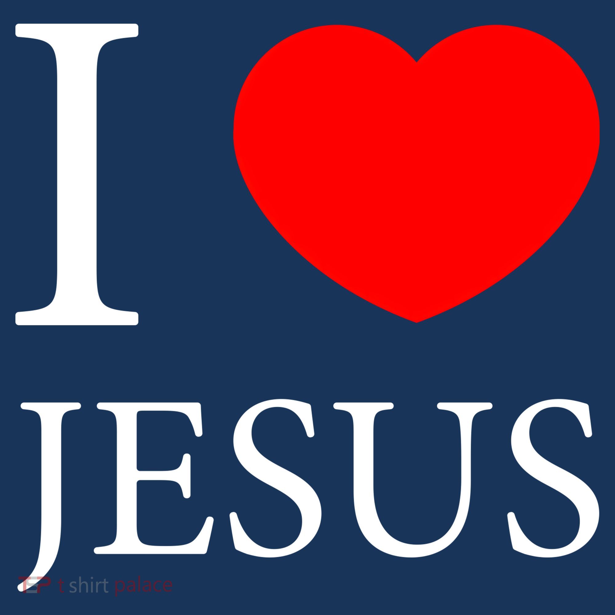I Love Jesus Simple Logo Apron