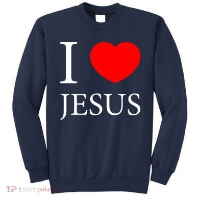 I Love Jesus Simple Logo Sweatshirt