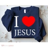 I Love Jesus Simple Logo Sweatshirt thumb 2