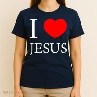 I Love Jesus Simple Logo T-Shirt thumb 4