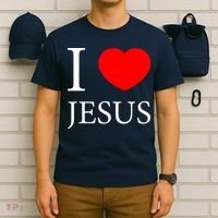 I Love Jesus Simple Logo T-Shirt thumb 6