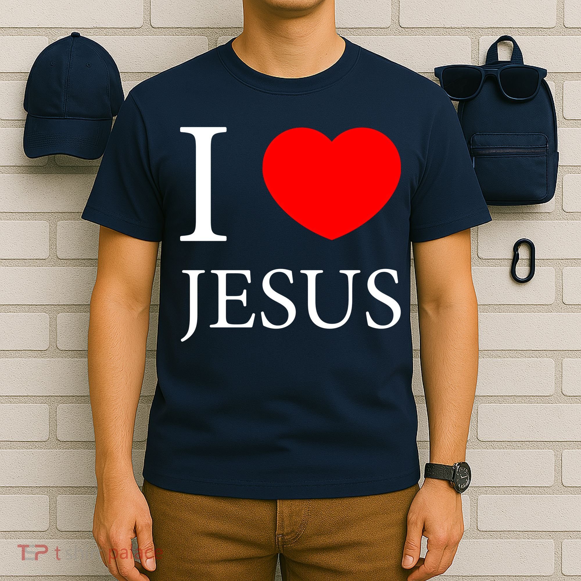 I Love Jesus Simple Logo T-Shirt