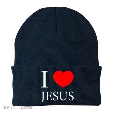 I Love Jesus Simple Logo Beanie