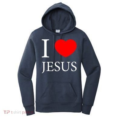 I Love Jesus Simple Logo Women's Hoodie
