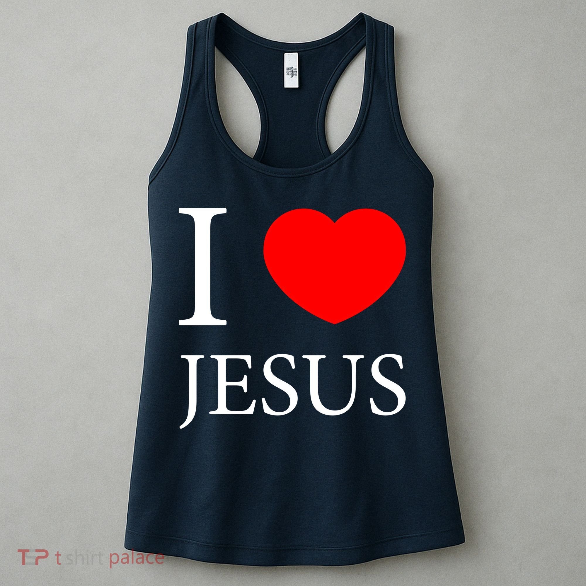 I Love Jesus Simple Logo Women's Tank Top