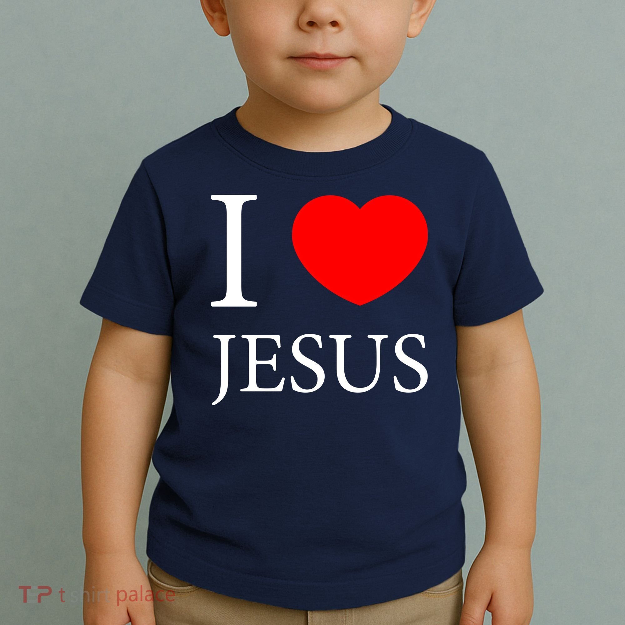 I Love Jesus Simple Logo Toddler T-Shirt