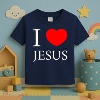 I Love Jesus Simple Logo Toddler T-Shirt thumb 3