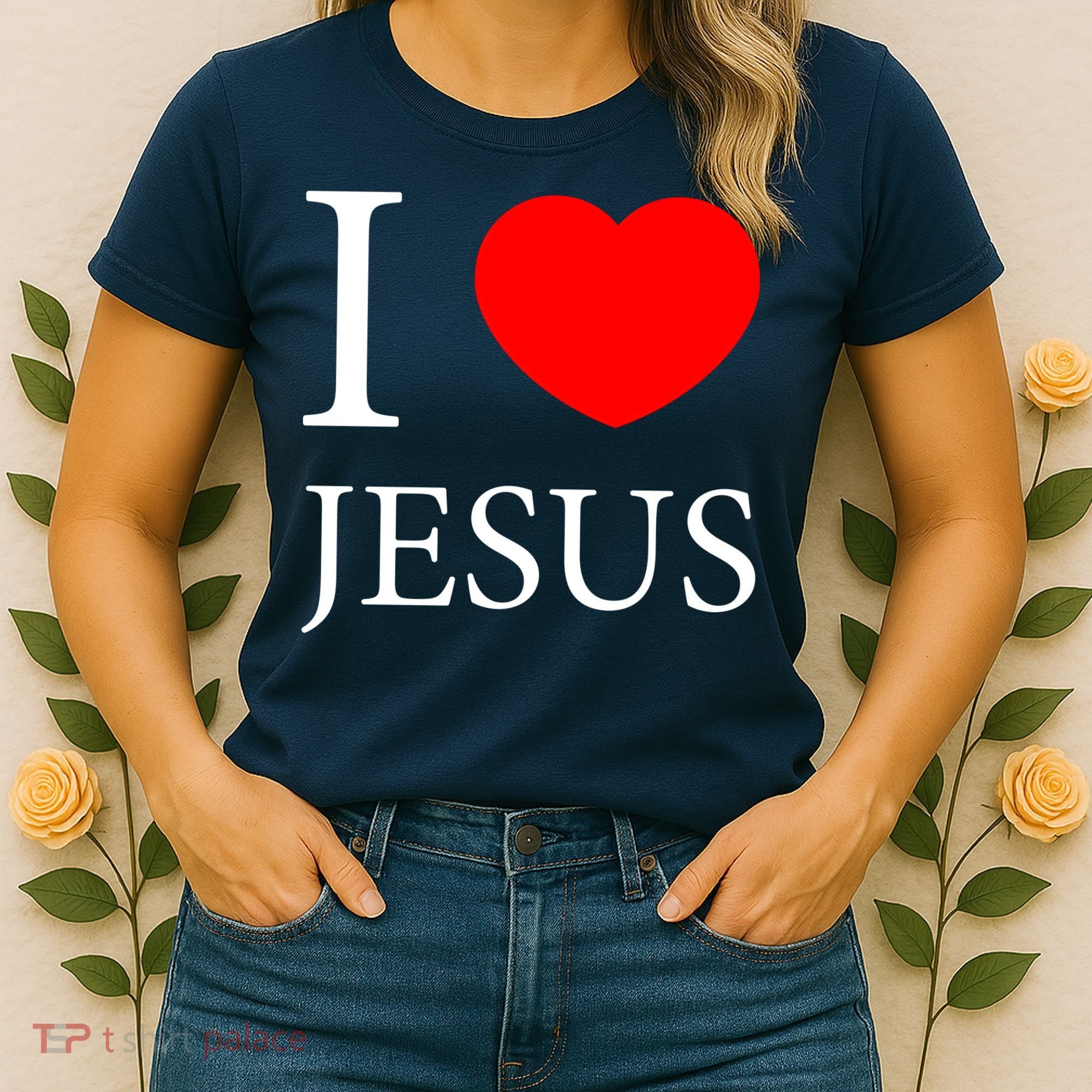 I Love Jesus Simple Logo Women's T-Shirt