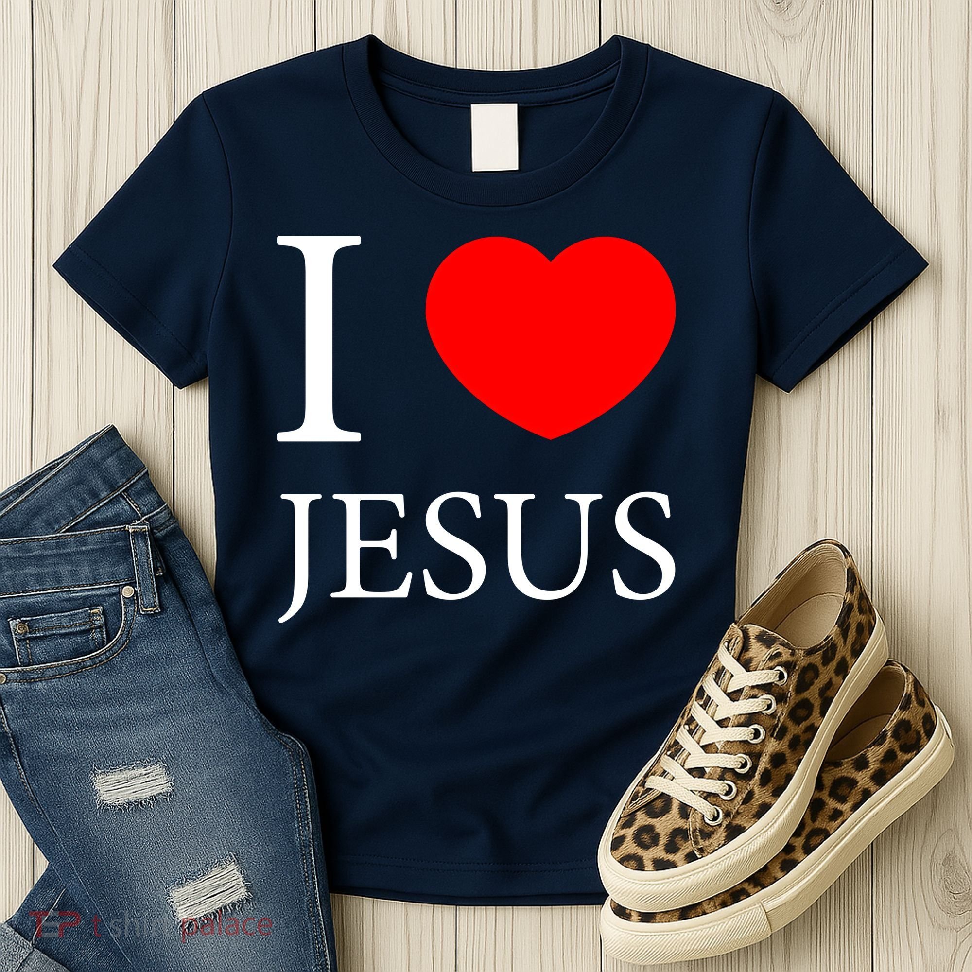 I Love Jesus Simple Logo Women's T-Shirt