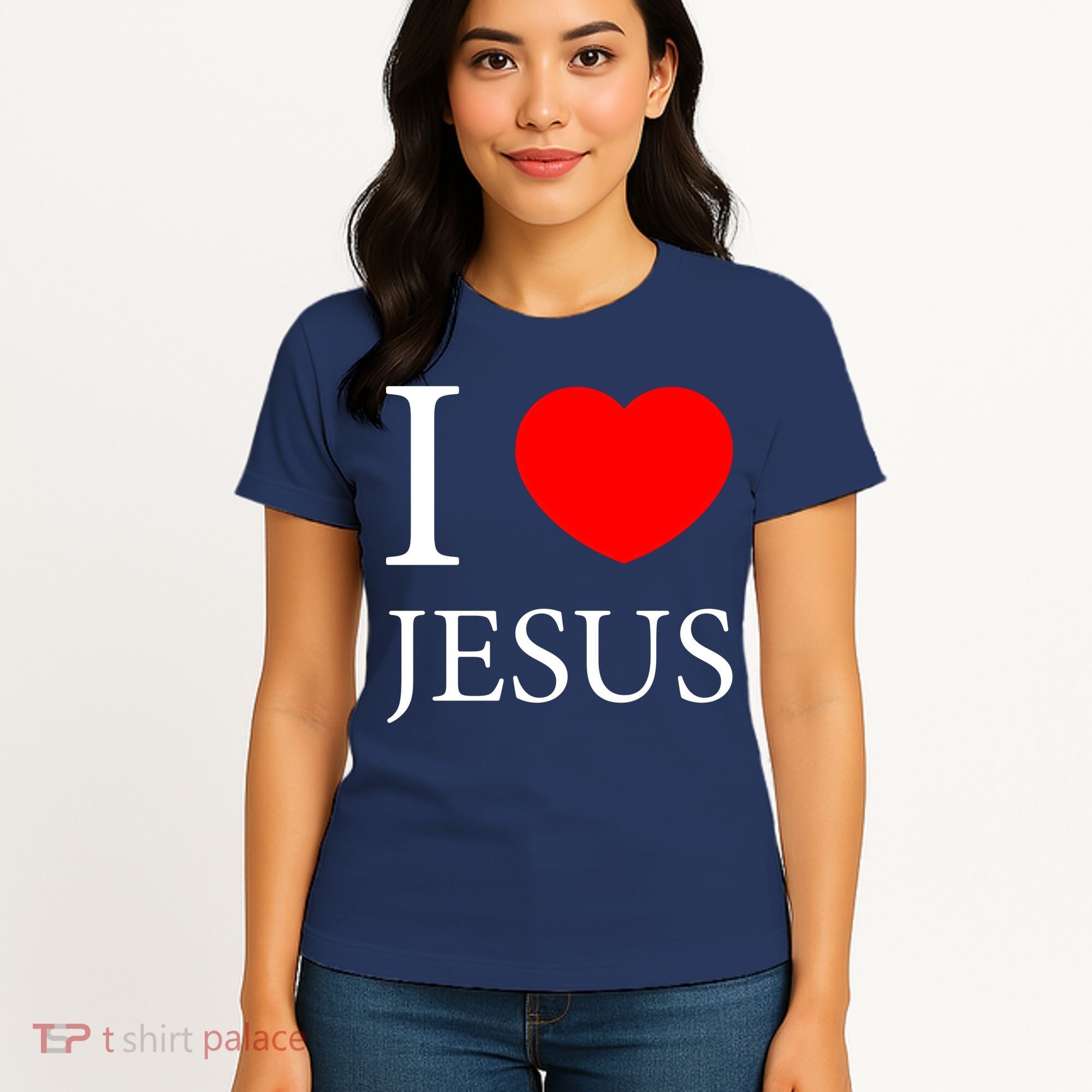 I Love Jesus Simple Logo Women's T-Shirt