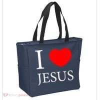 I Love Jesus Simple Logo Tote Bag thumb 2