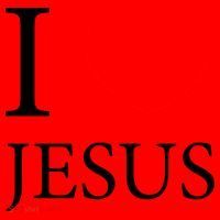 I Love Jesus Simple Logo Santa Hat thumb 1