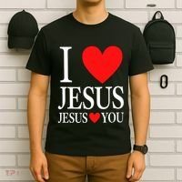 I Love Jesus Jesus Loves You T-Shirt thumb 6