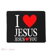 I Love Jesus Jesus Loves You Mousepad thumb 0