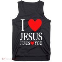 I Love Jesus Jesus Loves You Tank Top thumb 0