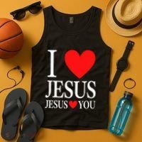 I Love Jesus Jesus Loves You Tank Top thumb 4