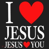 I Love Jesus Jesus Loves You Golf Towel thumb 3