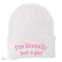 IM Literally Just A Girl Beanie thumb 0