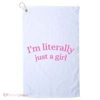 IM Literally Just A Girl Golf Towel thumb 0