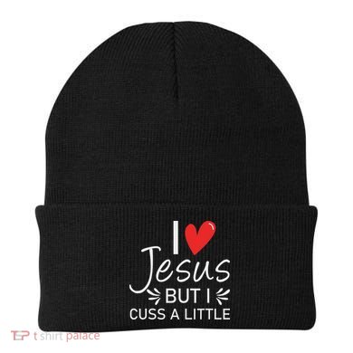 I Love Jesus But I Cuss A Little Christian Beanie