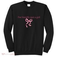 IM Literally Just A Girl Sad Hamster Sweatshirt thumb 0