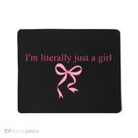 IM Literally Just A Girl Sad Hamster Mousepad thumb 0