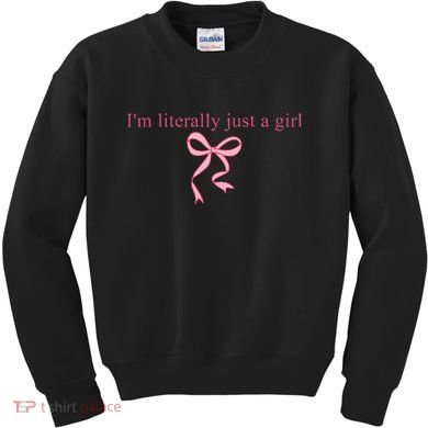 IM Literally Just A Girl Sad Hamster Kids Sweatshirt
