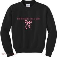 IM Literally Just A Girl Sad Hamster Kids Sweatshirt thumb 0