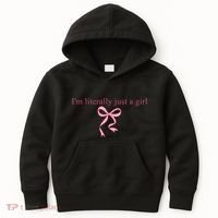 IM Literally Just A Girl Sad Hamster Kids Hoodie thumb 0
