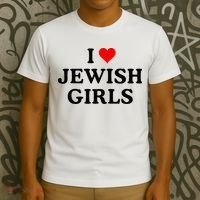 I Love Jewish Girl I Heart Jewish T-Shirt thumb 3