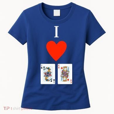 I Love Jack King Offsuit Funny Poker Designed Great Gift Women's T-Shirt