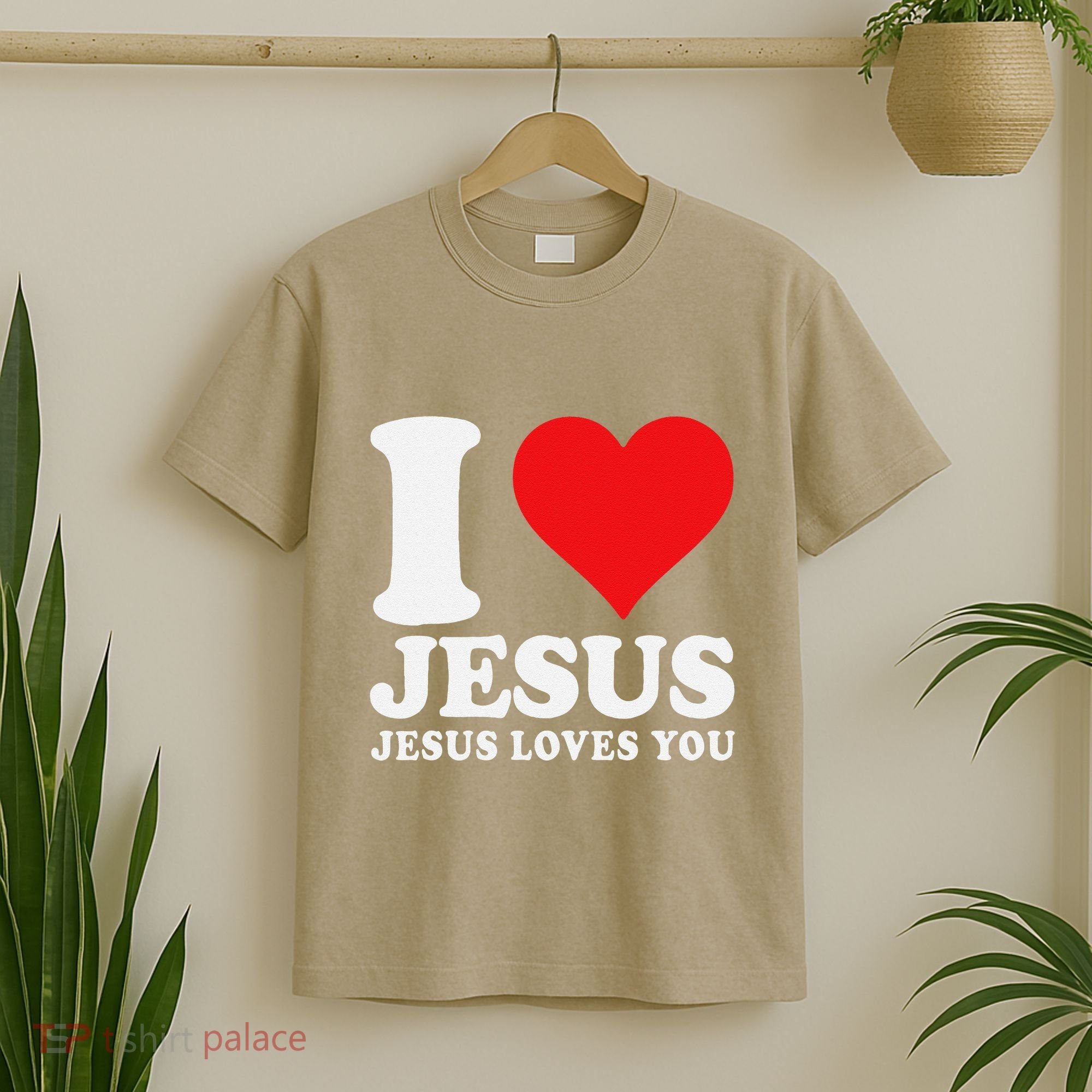 I Love Jesus Loves You Christian Girl Like God T-Shirt