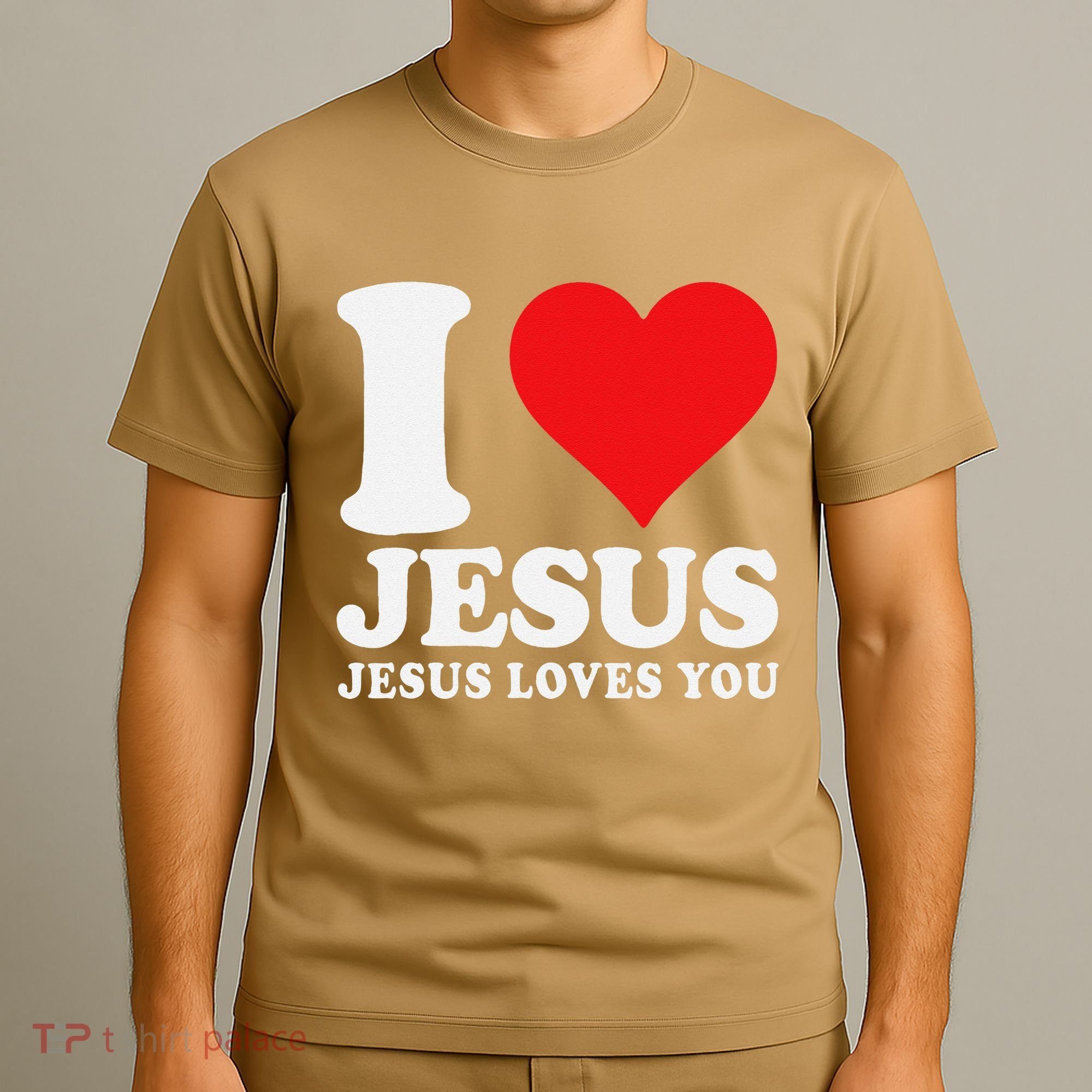 I Love Jesus Loves You Christian Girl Like God T-Shirt